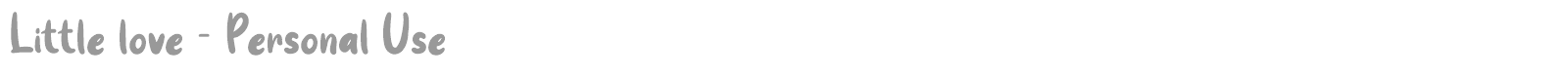 Little love font preview